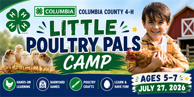 Event image: Columbia County 4-H Little Poultry Pals Camp
